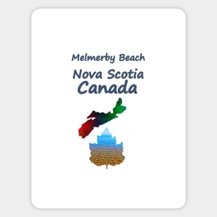 MELMERBY Beach Nova Scotia Sticker